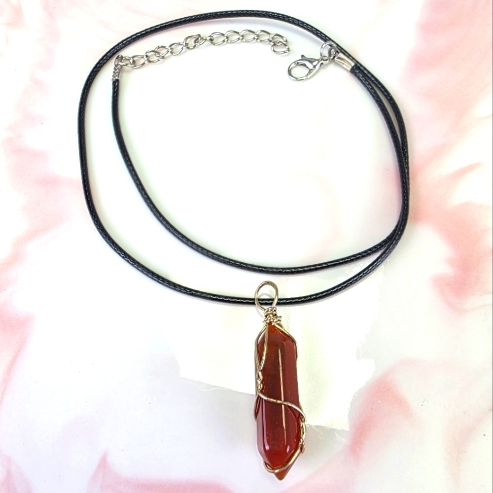 Natural Stone Pendant Necklace​
